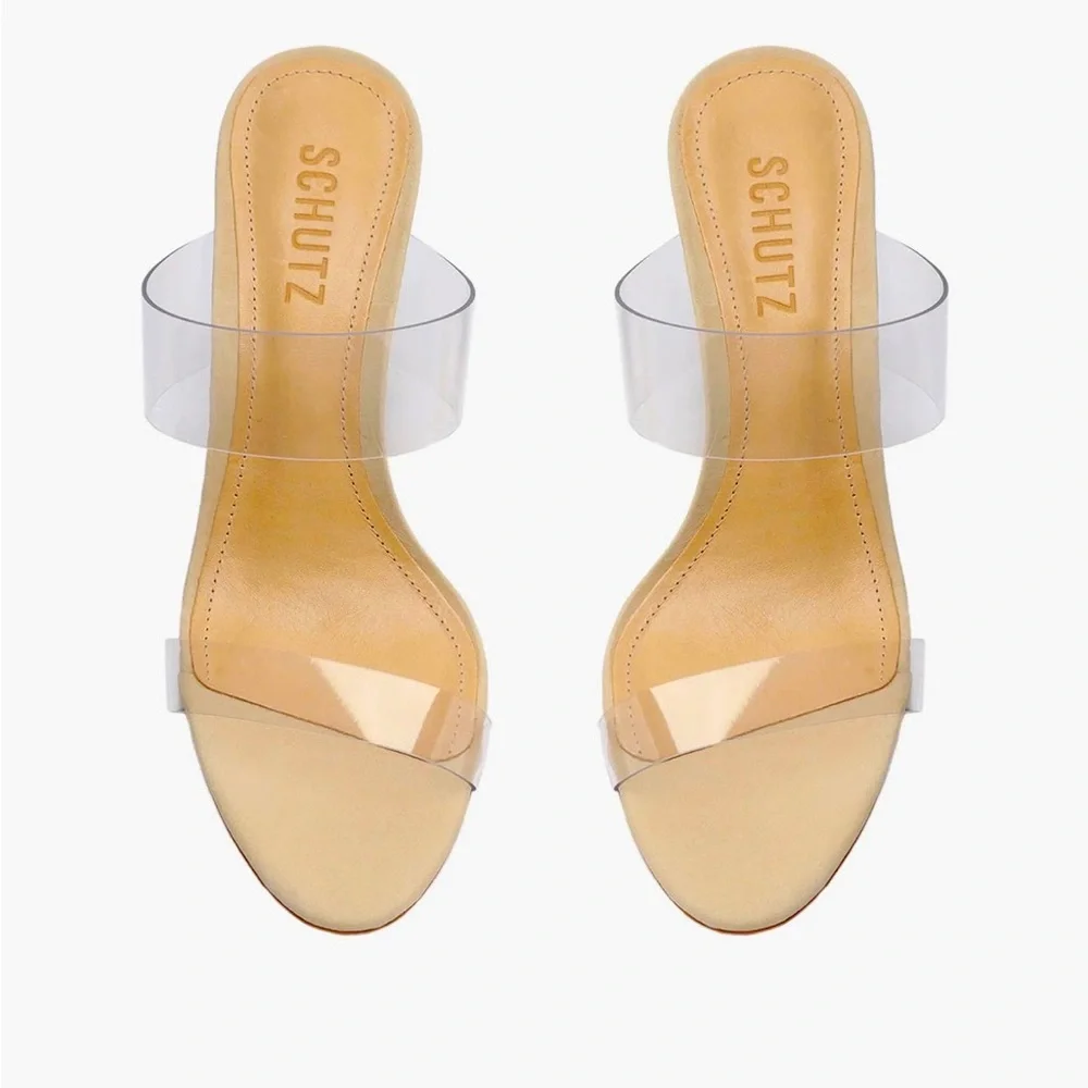 Schutz Ariella Sandal in Oyster | USED - Picture 5 of 13
